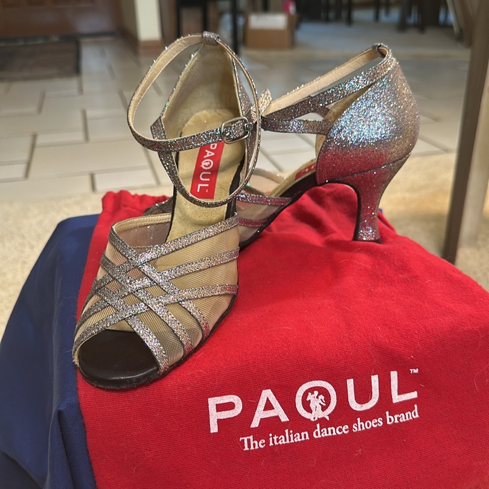 Paoul Italian handmade Ballroom Shoes. 2.5” heel.